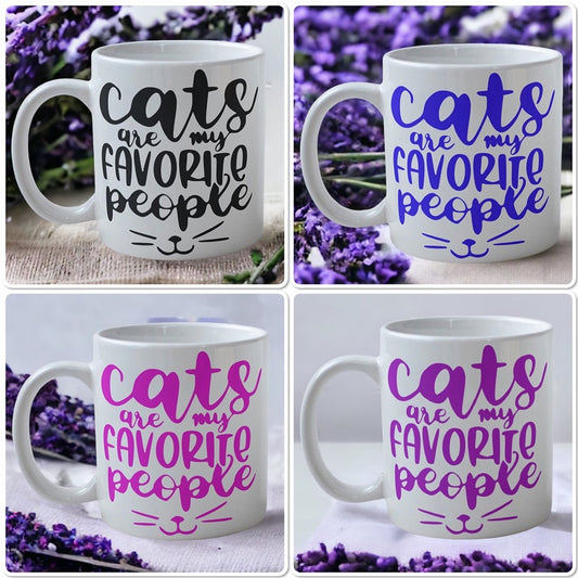 'Cats are my Favourite People' Design Mug - Laser Design Creations