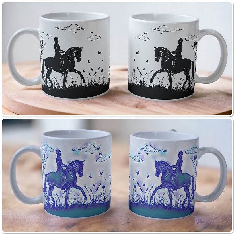 'Dressage in Nature' Horse Theme Design Mug - Laser Design Creations