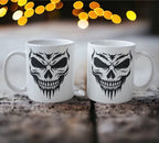 'Skull Art Face' Design Mug - Laser Design Creations