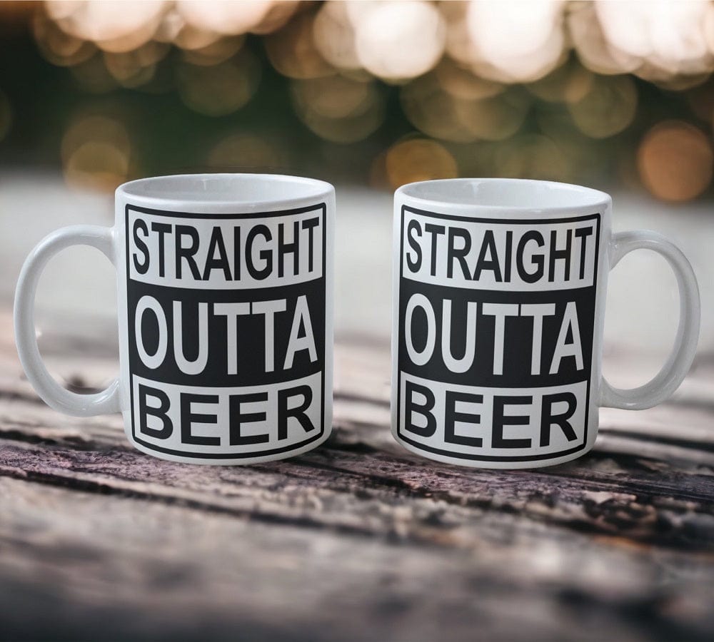 'Straight Outta Beer' Design Mug - Laser Design Creations