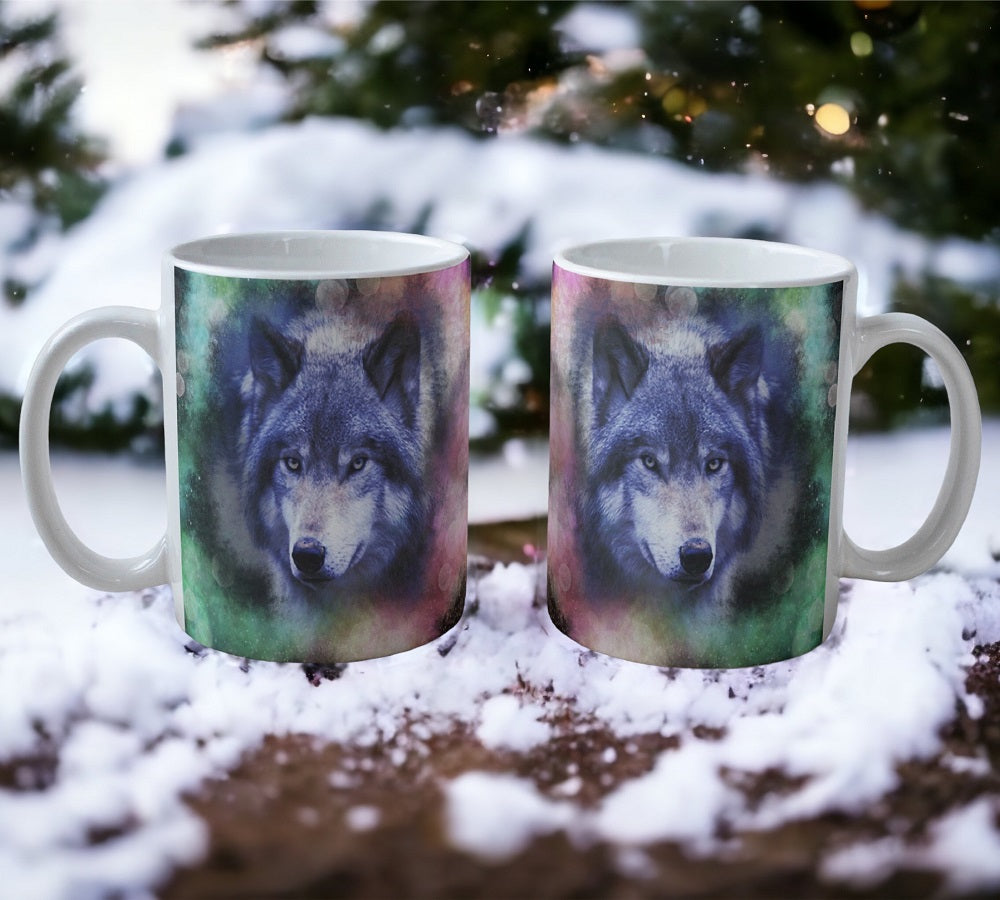 Beautiful 'Wolf' Design Mug - Laser Design Creations