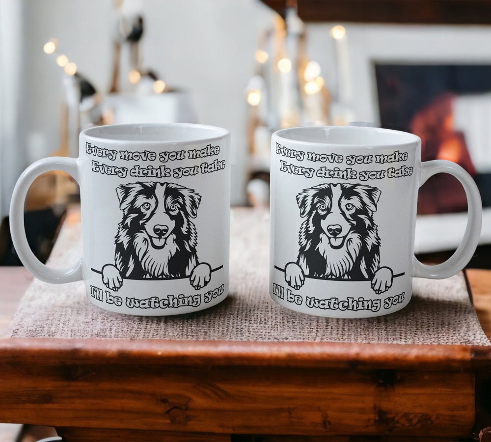 'Australian Collie' Dog Design Mug - Laser Design Creations