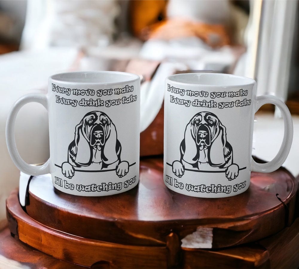 'Basset Hound' Dog Design Mug - Laser Design Creations