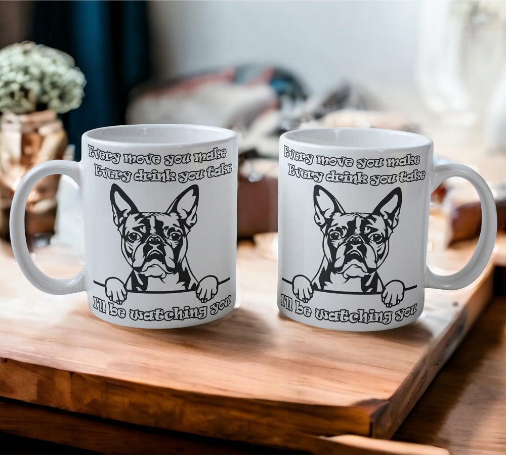 'Boston Terrier' Dog Design Mug - Laser Design Creations