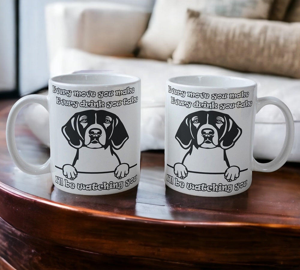 'Foxhound' Dog Design Mug - Laser Design Creations