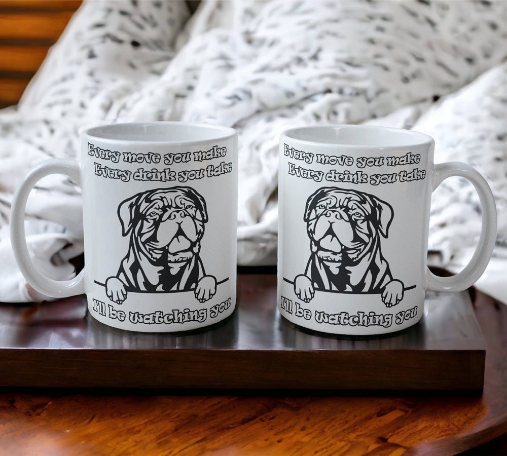 'Bordeaux - French Mastiff' Dog Design Mug - Laser Design Creations