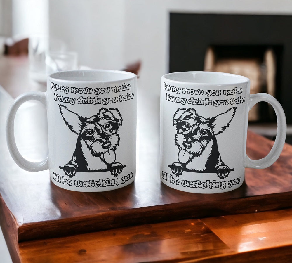 'Miniature Schnauzer' Dog Design Mug - Laser Design Creations