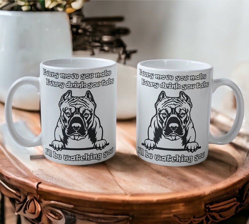 'American Pitbull' Dog Design Mug - Laser Design Creations