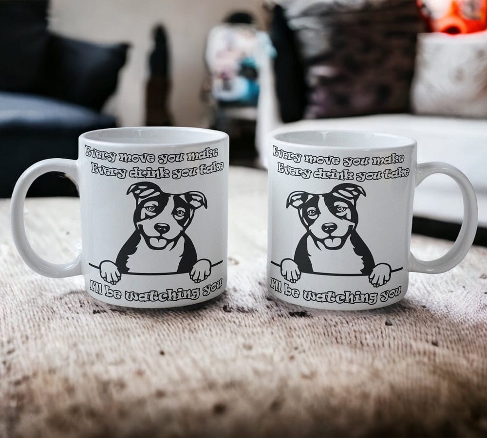 'Pitbull' Dog Design Mug - Laser Design Creations