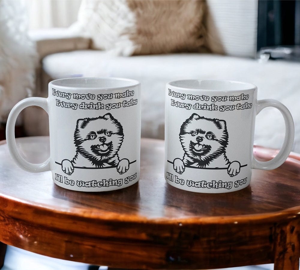'Pomeranian' Dog Design Mug - Laser Design Creations
