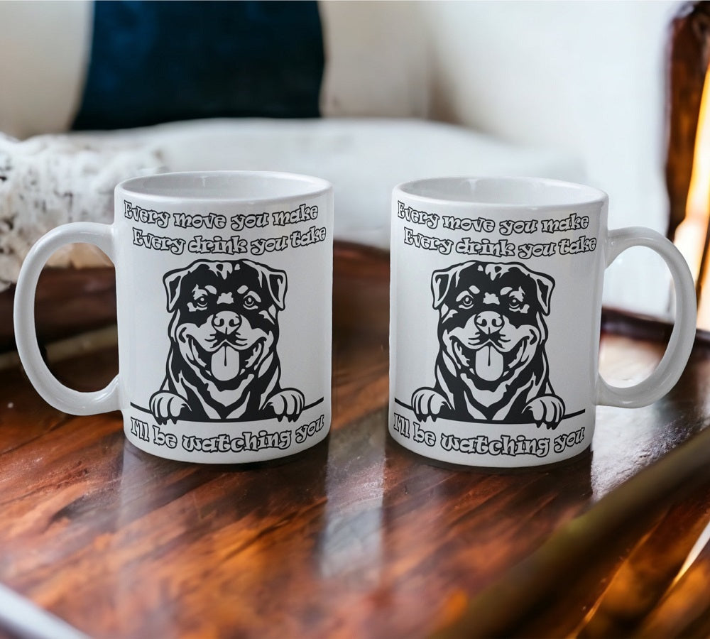 'Rottweiler' Dog Design Mug - Laser Design Creations