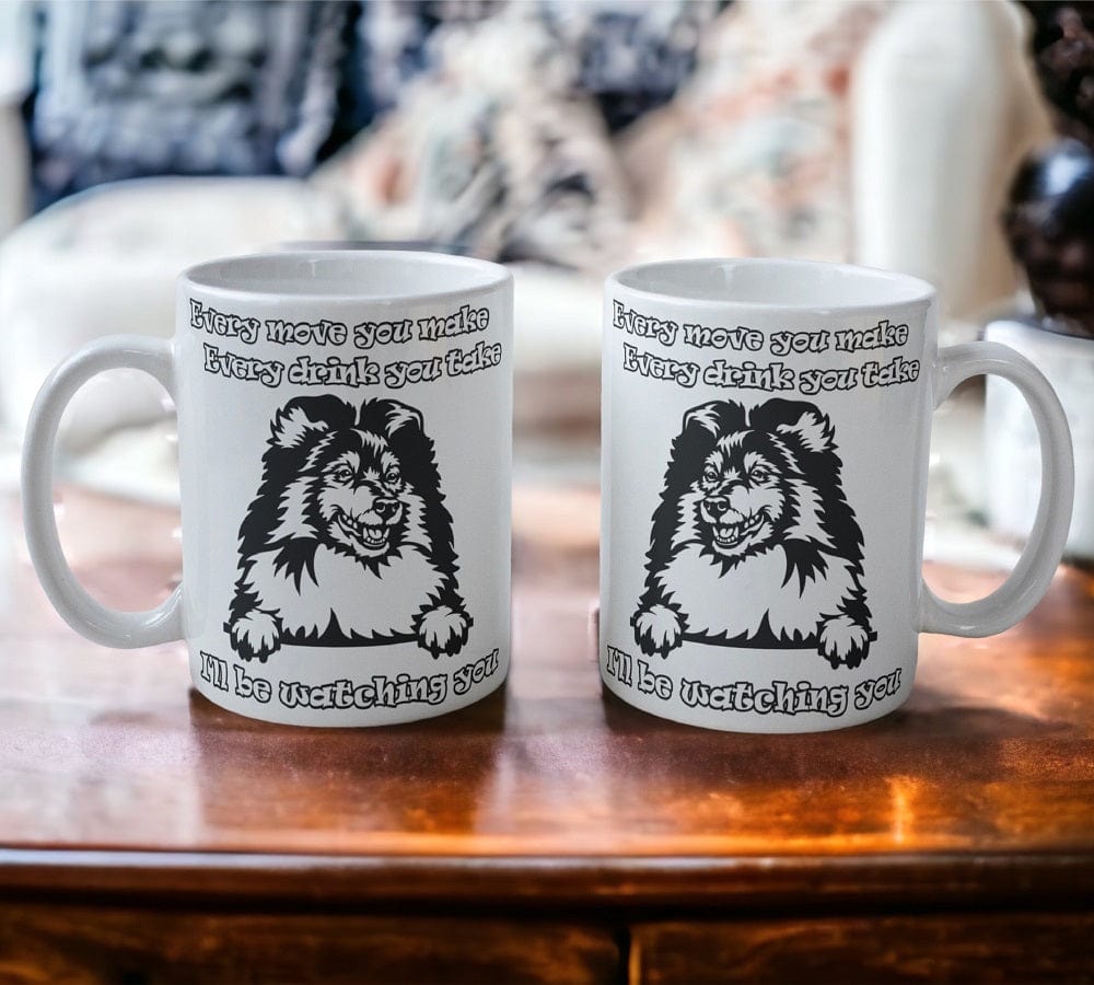 'Rough Collie' Dog Design Mug - Laser Design Creations