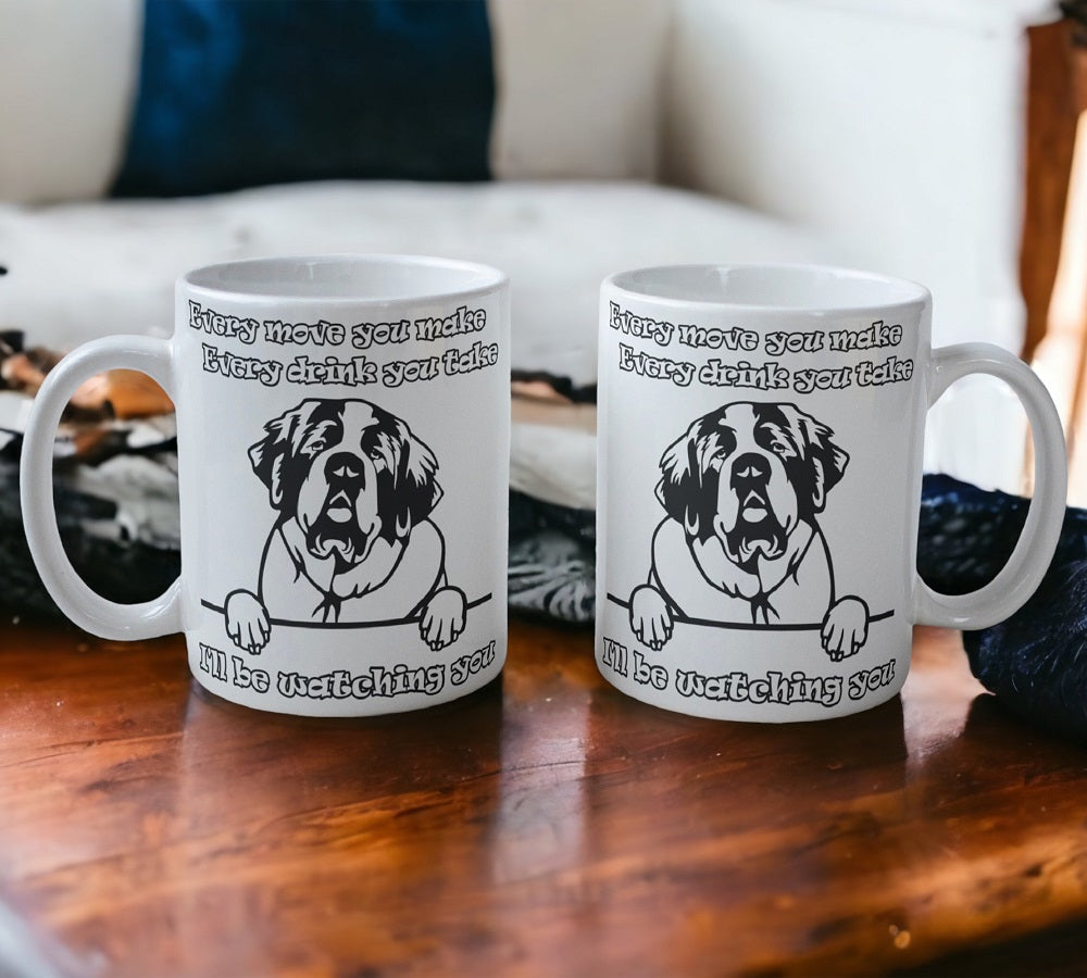 'St. Bernard' Dog Design Mug - Laser Design Creations