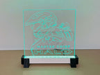 Halo Master Chief - Green LED Acrylic Sign / Lamp - Laser Design Creations