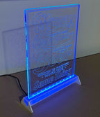 ‘Money Can’t Buy Happiness’ - Acrylic Sign / Lamp - Laser Design Creations